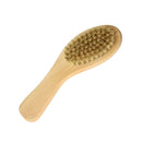 Horsehair Shoe Shine Brush Unique Long Wood Handle Design Anti Slip - for Boots, Shoes & Other Leather Care