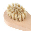 Portable Wooden Handle Shoe Brush Care Shine Polish Cleaning Practical Tool 10 x 3.5 cm
