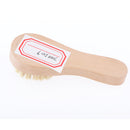 Portable Wooden Handle Shoe Brush Care Shine Polish Cleaning Practical Tool 10 x 3.5 cm