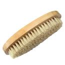 Oval Shoe Shine Bristle Brush for Leather Shoes Bag Polishing Cleaning Tool