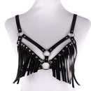 Cage Bra Women Harness Cupless Hollow Out Strappy Crop Top Adjustable