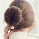 2 Pieces Sponge Hair Styling Foam Donut Bun Curler Maker Ring Twist Tool DIY