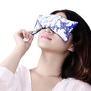 Lavender + Flax Seed Filled. Silk Fabric Eye Pillow Use for Yoga, Natural Sleep Aid, Meditation, Great Relaxation Gift