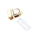 Metal Hardware Turn Lock Clasp Closure Clasp Snap Tone Purse Bag Accessories