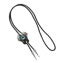 Vintage Evil Eye Bolo Tie Necktie Titanium Steel Necklace Pendant for Men Women