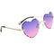 4x Ladies Heart Frame Sunglasses Tinted Lens Eyewear UV Protection Shades