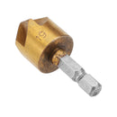 Drillpro 3pcs/Set 5 Flutes 90 Dgree Chamfer Cutter 1/4" Shank 12/16/19mm Countersink Drill Bit Kit