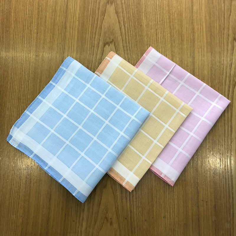 24Pcs Classic Pure Cotton Handkerchiefs Unisex Square Wedding Party