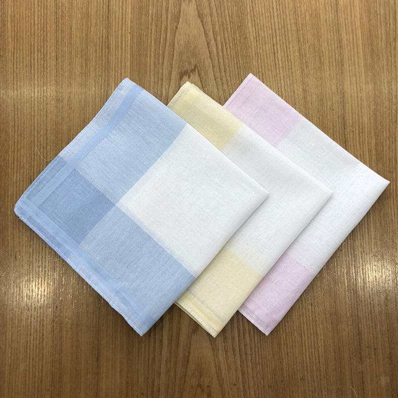 24Pcs Classic Pure Cotton Handkerchiefs Unisex Square Wedding Party