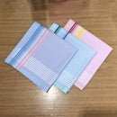 24Pcs Classic Pure Cotton Handkerchiefs Unisex Square Wedding Party