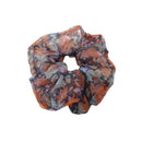 Women Chiffon Flower Scrunchies Elastic Hair Bands Ponytail Holder - Pack of 5