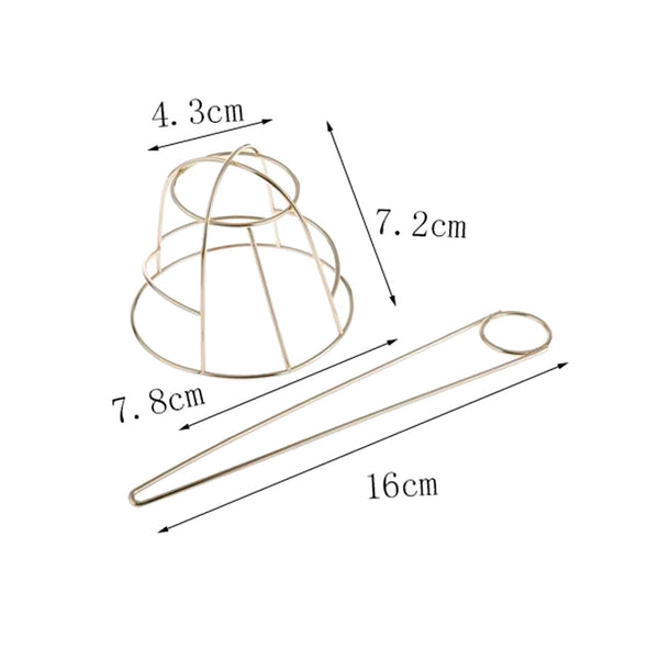 2Pcs Chic Womens Bun Holder Hair Slider Clip Hairpin Stick Hair Accessories