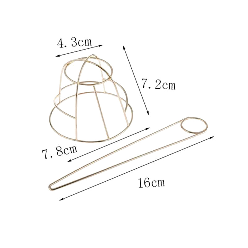 2Pcs Chic Womens Bun Holder Hair Slider Clip Hairpin Stick Hair Accessories