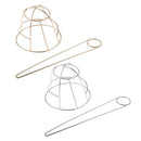 2Pcs Chic Womens Bun Holder Hair Slider Clip Hairpin Stick Hair Accessories