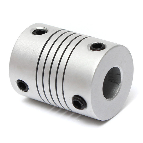 4Pcs 5mm x 8mm Aluminum Flexible Shaft Coupling OD19mm x L25mm CNC Stepper Motor Coupler Connector