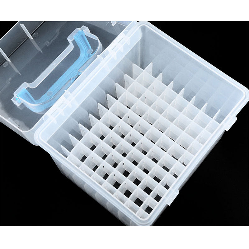Transparent 80-Slots Portable Waterproof Mark Pens Storage Case Mark Pens Box For Mark Pens Office Desk pen Holder Organizer