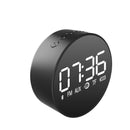 Loskii Portable TF Card AUX Playback Subwoofer Speaker FM Radio Clock Mirror Display Wireless Blueto