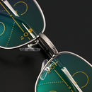 KCASA Men's Internal Progressive Multifocal Lens Presbyopia Intelligent Reading Glasses