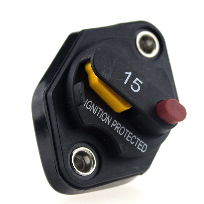 F1665-15A 15A Manual Reset Switchable Mid-Range Circuit Breaker