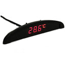 LED Digital Auto Clock Voltmeter Thermometer 12V 3 In 1 Function