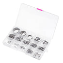 Suleve MXSW5 225Pcs Stainless Steel C Clip 3-25mm Snap Ring Washer External Retaining Circlip Kit