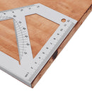 Woodworking 45/90 Degree Triangle Ruler Carpenter L Square Marking Ruler Angle Ruler