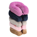 Memory Foam Rebound Travel Pillow U-shape Neck Headrest Soft Car Flight