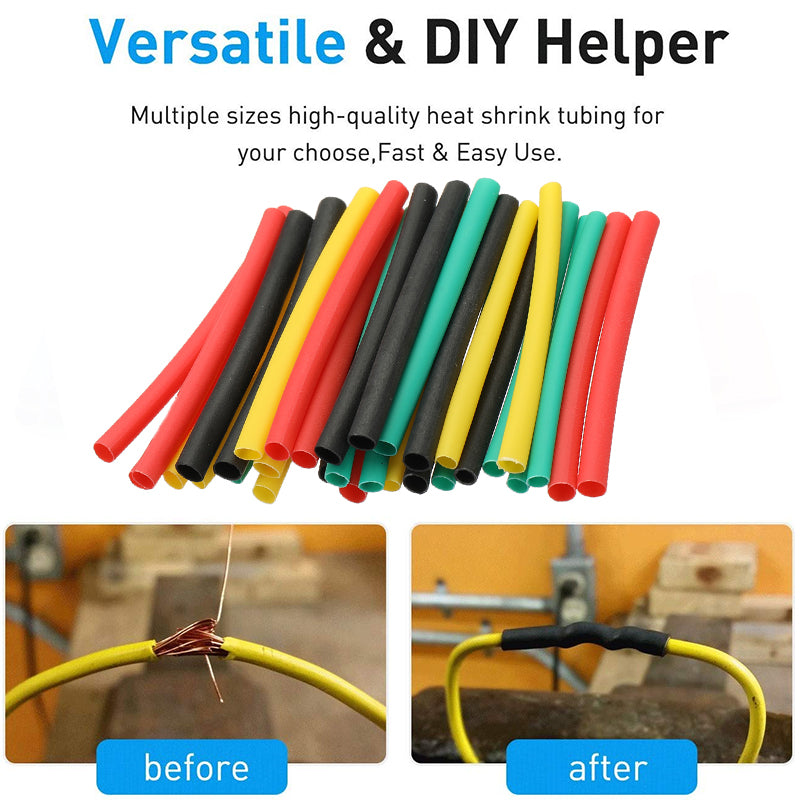 560Pcs Heat Shrink Tubing Insulation Shrinkable Tube Wire Cable Sleeve Kit 2:1