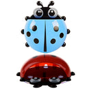 2 Pcs Convenient Bathroom Toothbrush Stuff Ladybug Wall Suction Holder, Blu Q6S6