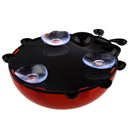 2 Pcs Convenient Bathroom Toothbrush Stuff Ladybug Wall Suction Holder, Blu Q6S6