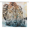 180 x 180cm Snow Leopard Home Bathroom Shower Curtain Waterproof Fabric +12 Hooks