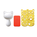 4Pcs/Set PP Kawaii Cat Rice Mold Sushi Egg Chocolate Mold DIY Kitchen Tool