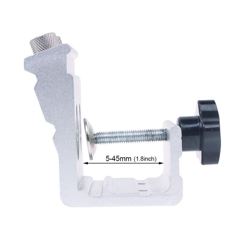 Aluminum Alloy Pocket Hole Jig Metal Drill Guide with Woodworking Clamp and 9.5mm Drill Bit Kit Pocket Screws