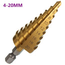 HSS Hex Shank Pagoda Step Drill Bit from 4-12/4-20/4-32