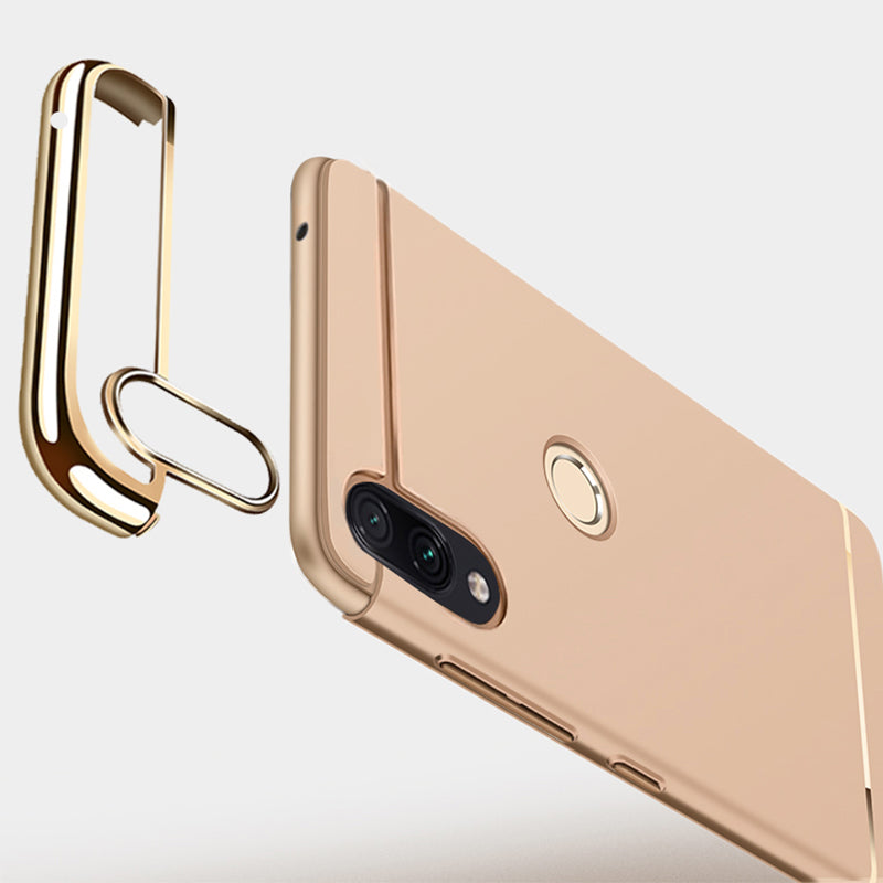 Bakeey Ultra-thin 3 in 1 Plating Frame Splicing PC Hard Protective Case For Xiaomi Redmi Note 7 /Redmi Note 7  Pro