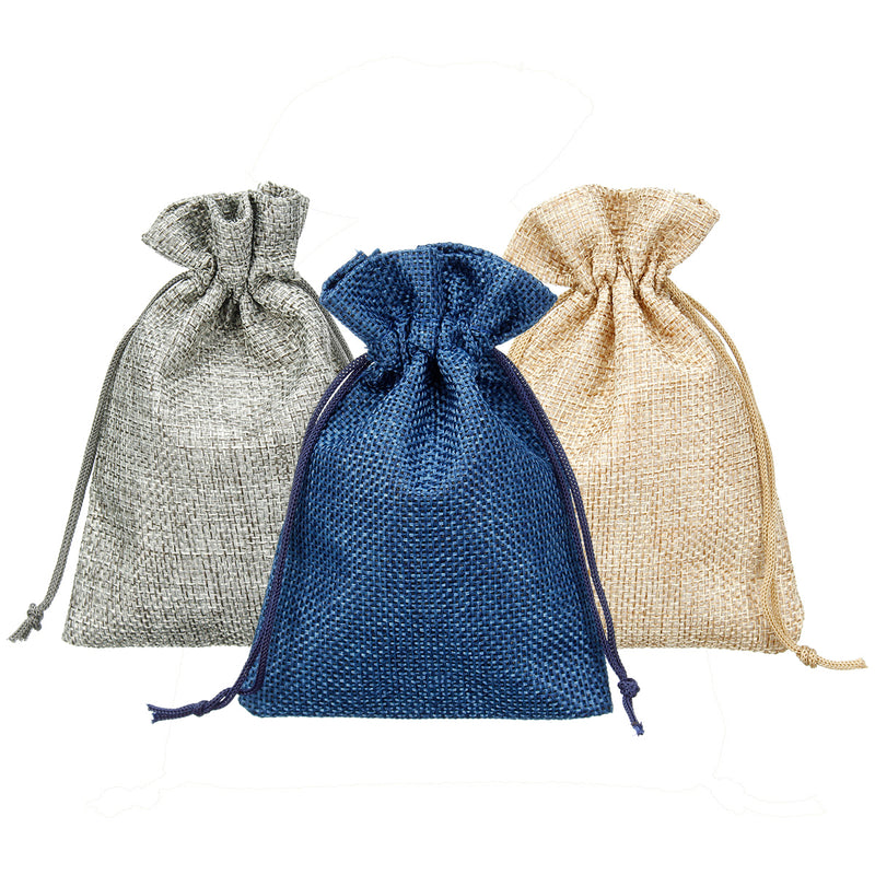 24pcs Hessian Gift Bag with drawstrings for Christmas