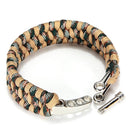 2 Pcs Adjustable Buckle Paracord Survival Parachute Cord Bracelet Buckle Wh L5E3