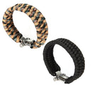 2 Pcs Adjustable Buckle Paracord Survival Parachute Cord Bracelet Buckle Wh L5E3