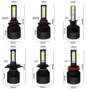 72W 8000LM LED Car Headlights Bulbs Fog Lamps H1 H4 H7 H8/H9/H11 9005 9006 IP68 6000K 2PCS