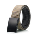 AWMN 120cm Tactical Belt Nylon Waist Belts Alloy Buckle Casual Waistband