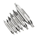 Drillpro 6pcs 1/1.5/2/2.5/3/5mm 60 Degree HSS Center Drill Bits Countersink Drill Bit