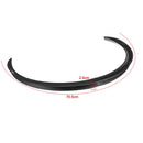 2Pcs Carbon Fiber Universal Car Wheels Anti Collision Mud Eyebrow Trim Fender Rubber Protector Strip