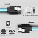 SAMZHE SATA III 6.0 Gbps Data Cable with Locking Latch SATA3 HDD Data Cable for SSD DVD PC Computer Data Cable 50CM 100CM