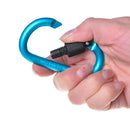 Aluminum Alloy Carabiner D-Ring Key Chain Shopping Cart Hook Outdoor