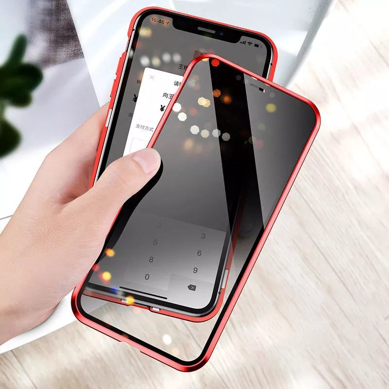 Bakeey Anti-peeping Magnetic Adsorption Metal Double-sided 9H Tempered Glass Protective Case For Xiaomi Redmi Note 7 / Redmi Note 7 PRO