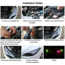 2Pcs 60CM RGB Slim Flexible LED Turn Signal Strip Lights 42LED Car Van Trunk Tail Light