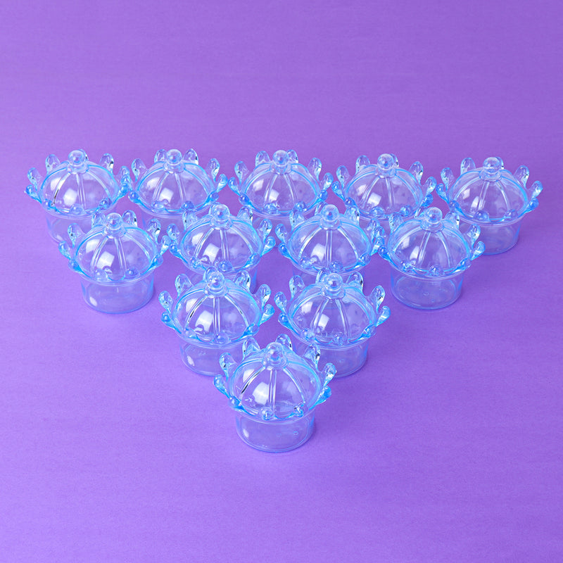 12 Pcs/Set Plastic Crown Candy Box Wedding Chocolate Cookie Present Holder Kitchen Storage Container