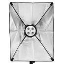 Photo Video Studio Lighting 50x70cm Softbox Light  4 Socket E27 Lamp Holder Kit