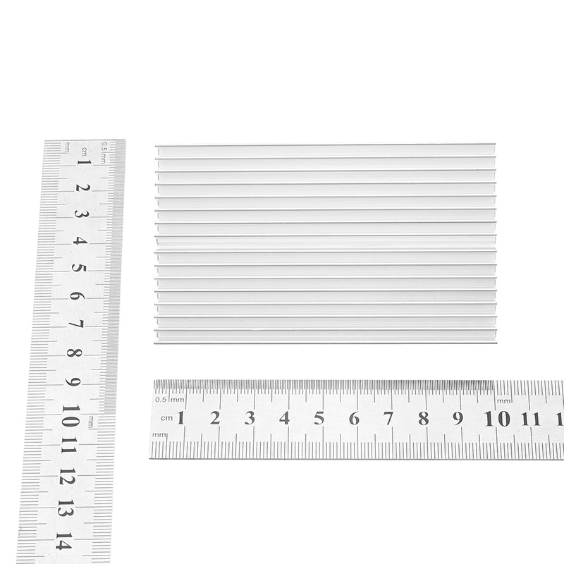 5pcs 100x60x10mm Short Toothed Aluminum Alloy Heat Sink Radiator