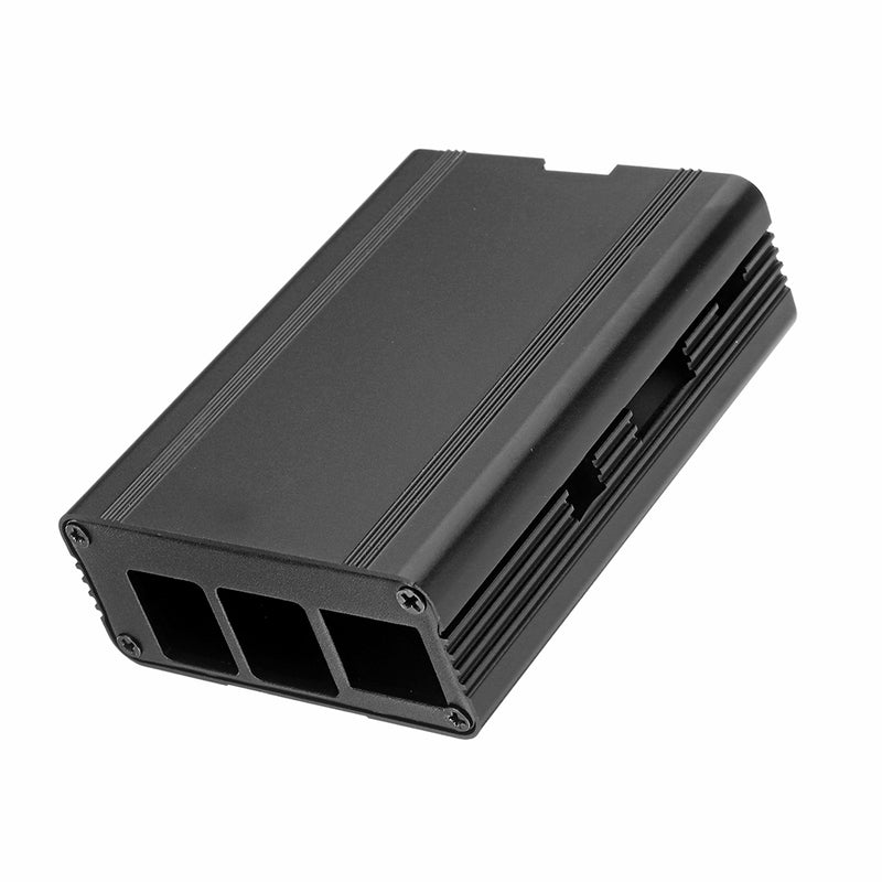 Black/Red Aluminum Alloy Protective Enclosure Case For Raspberry Pi 3 Model B+(plus)